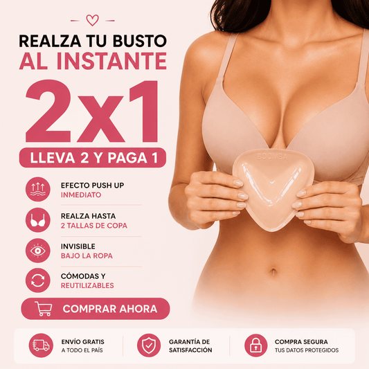 Compra 1 y Lleva la 2 GRATIS | Insertos Elevrélia | Realza tu busto al instante