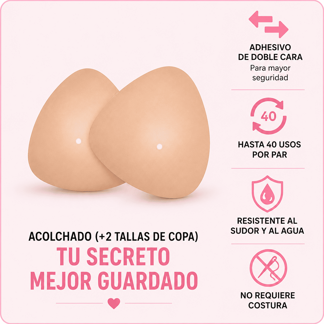 Insertos Elevrélia | Realza tu busto al instante